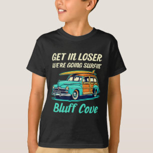 Camiseta Playa Bluff Cove California Surf Mujeres Hombres V