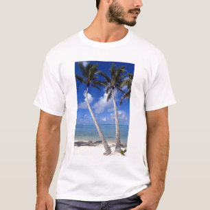 Camiseta Playa bordeada de palmeras Islas Cook
