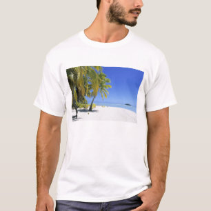Camiseta Playa bordeada de palmeras Islas Cook 3