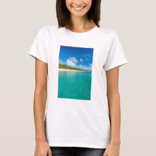 Camiseta Playa bordeada de palmeras, Tonga