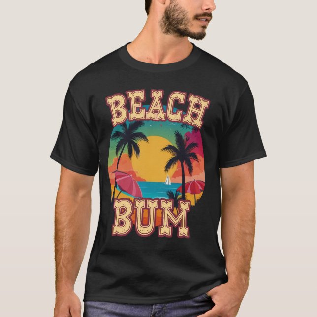 Camiseta PLAYA BUM vacaciones de verano (Anverso)