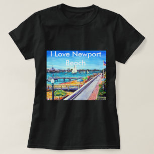 Camiseta Playa CA de Newport de la isla del balboa