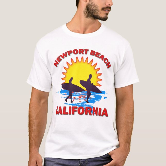CAMISETA PLAYA CALIFORNIA DE NEWPORT (Anverso)