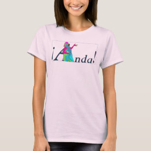 Camiseta Playa Cami del flamenco; Turquesa/verde