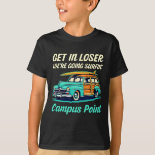 Camiseta Playa Campus Point California Surf Mujeres Hombres