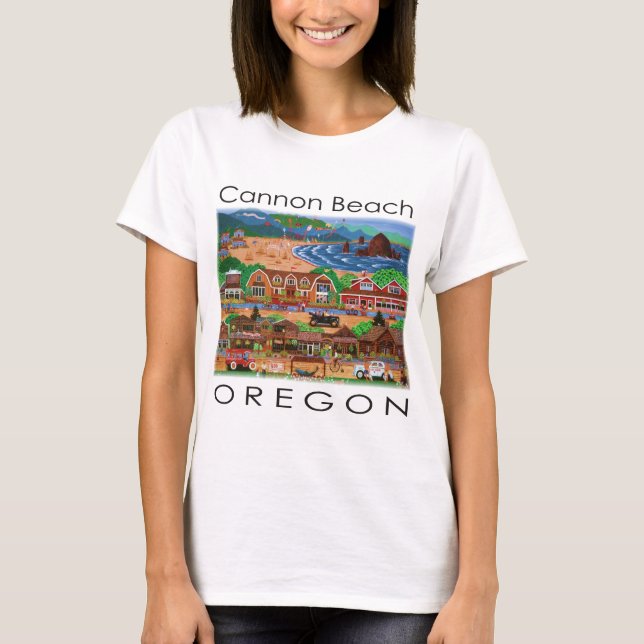 Camiseta Playa Cannon ~ Oregon (Anverso)