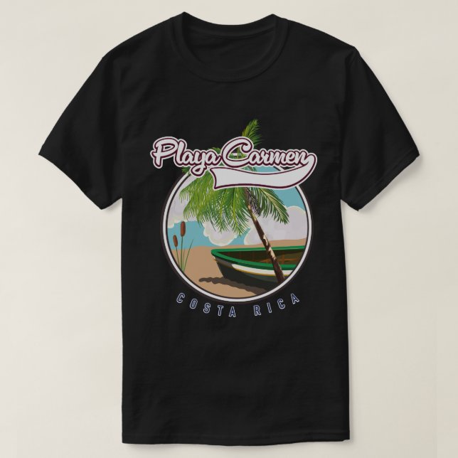 Camiseta Playa Carmen Costa Rica (Diseño del anverso)