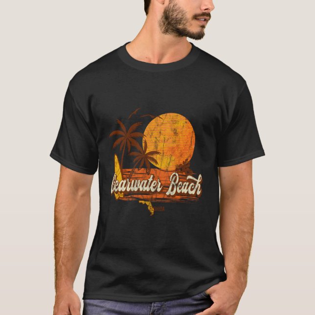 Camiseta Playa Clearwater Florida Fl Beach (Anverso)