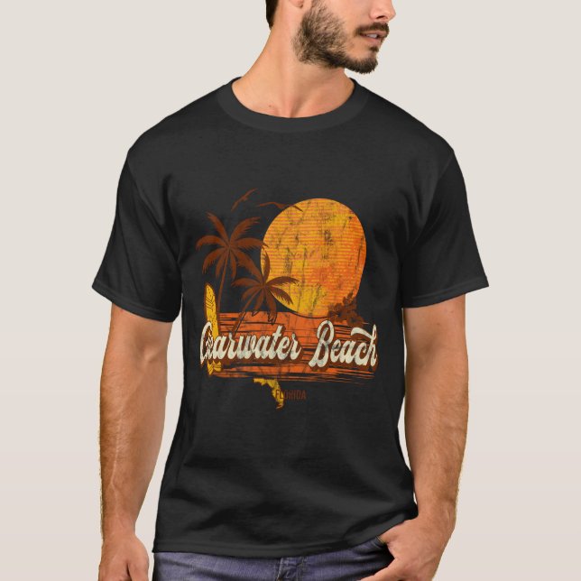 Camiseta Playa Clearwater Florida Fl Beach (Anverso)