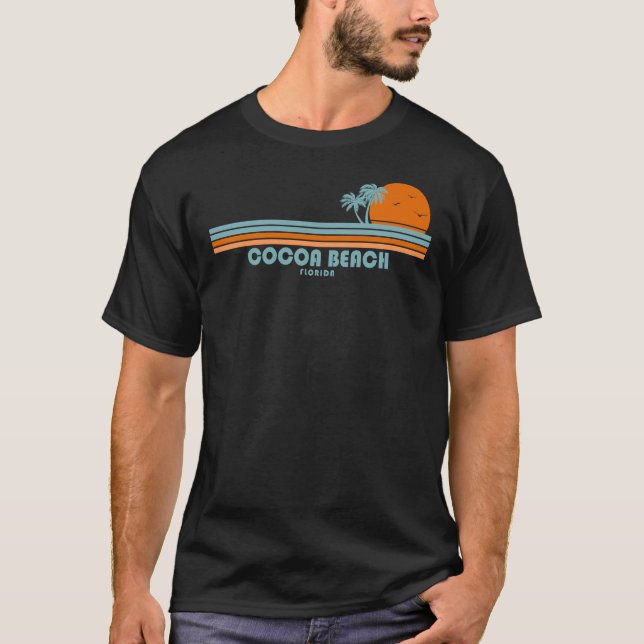 Camiseta Playa Cocoa Florida Palmeras (Anverso)