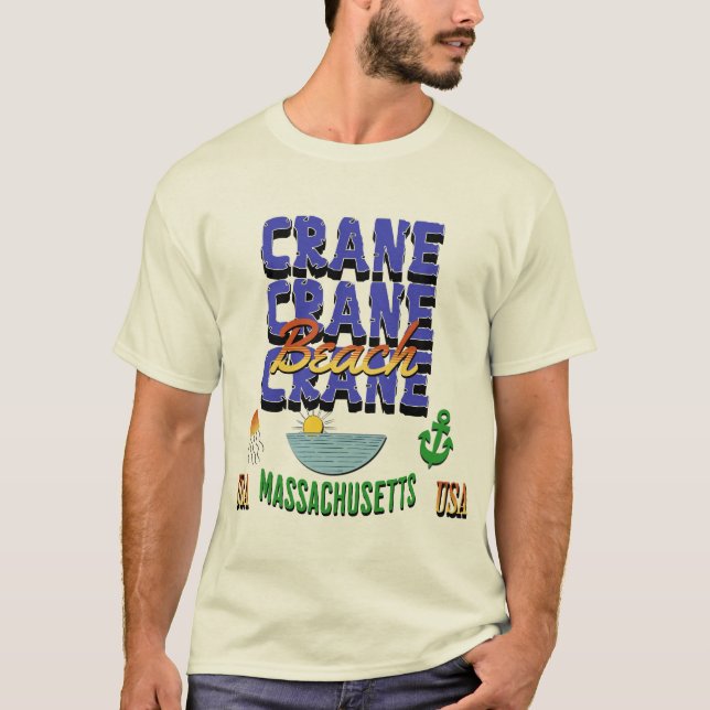 Camiseta Playa Crane, Ipswich, Massachusetts (Anverso)