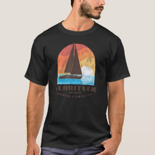 Camiseta Playa Currituck, NC Vacation Sailboating Sunris