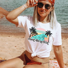 Camiseta Playa, Curso Verano Vacacional Retro Beach Bum