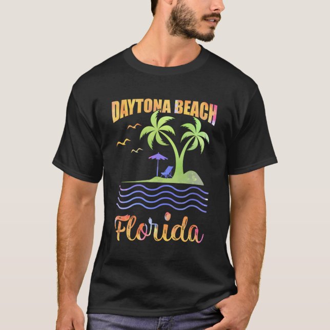 Camiseta Playa Daytona de vacaciones de verano en Florida (Anverso)