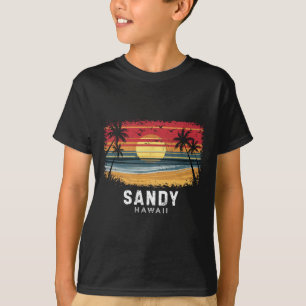 Camiseta Playa de arena Hawái tabla de surf playa
