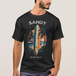 Camiseta Playa de arena Hawaii Hombres Mujeres Surf _1