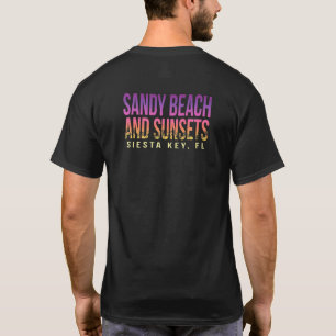 Camiseta Playa de arena y atardeceres Siesta Key Verano Flo