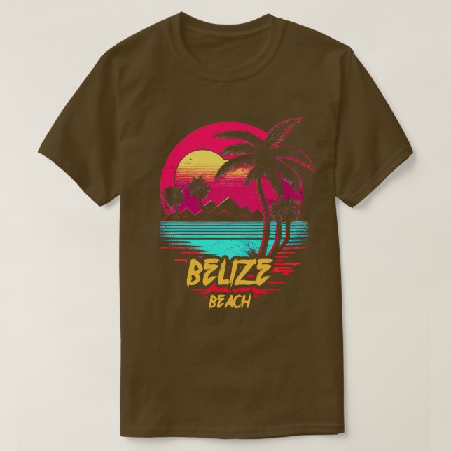 Camiseta Playa de Belice (Diseño del anverso)