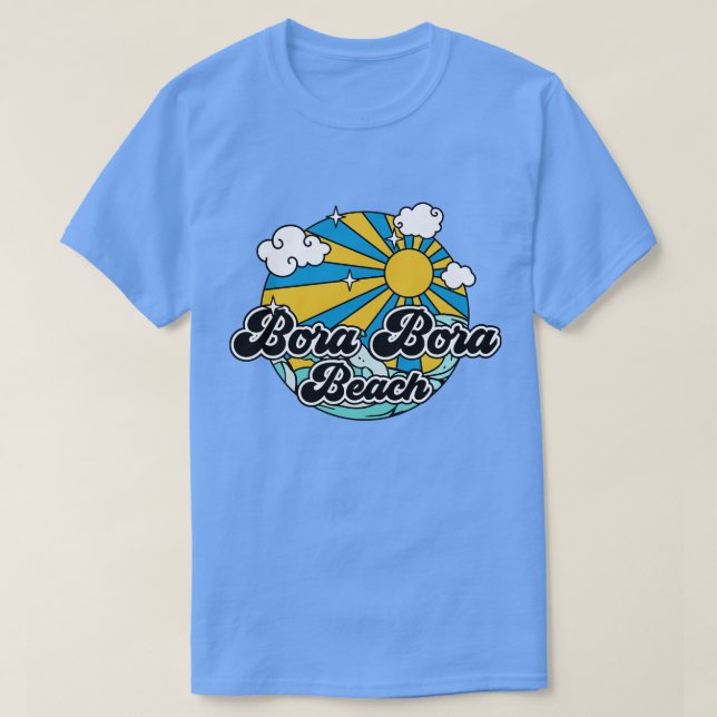 Camiseta Playa de Bora Bora (Diseño del anverso)