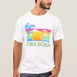 Camiseta Playa de Bora Bora del vintage
