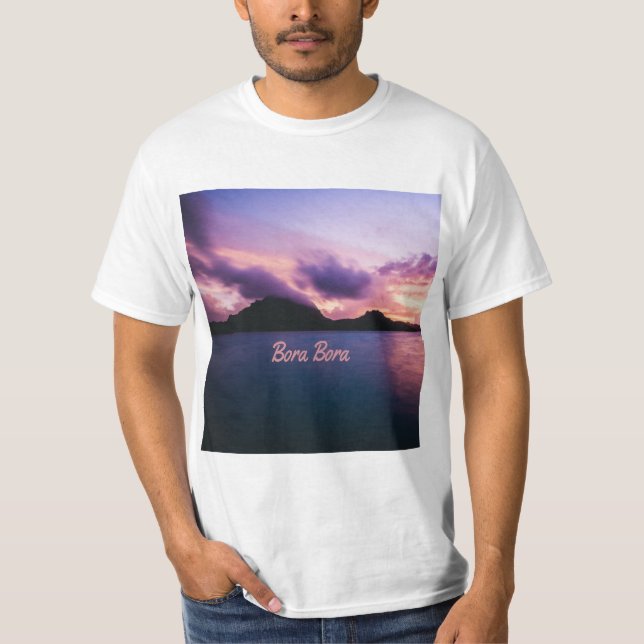 Camiseta Playa de Bora Bora Suset Island (Anverso)
