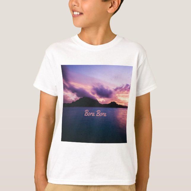 Camiseta Playa de Bora Bora Suset Island (Anverso)