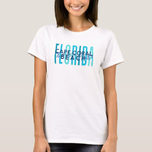 Camiseta Playa de Cabo Coral Florida (Olas del Océano)