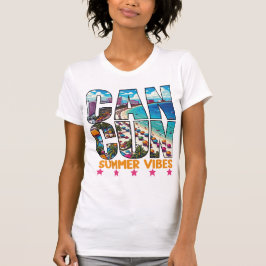 Camiseta Playa de Cancún engaña elementos esenciales de vac