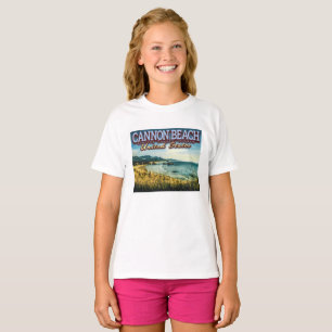 CAMISETA PLAYA DE CANNON - HAYSTACK ROCK - OREGON USA