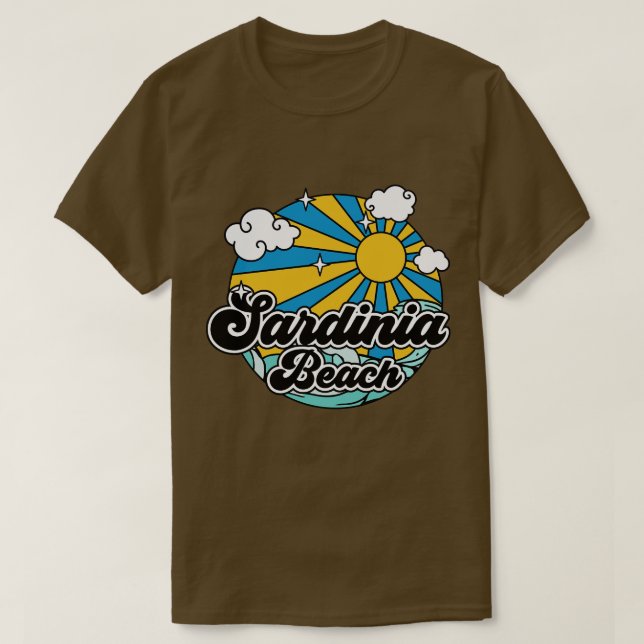 Camiseta Playa de Cerdeña (Diseño del anverso)