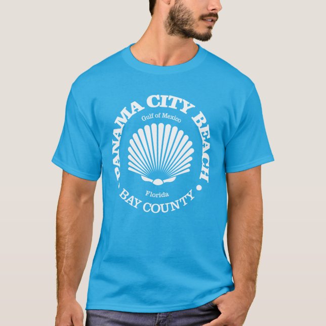 Camiseta Playa de Ciudad de Panamá (concha de mar) (Anverso)