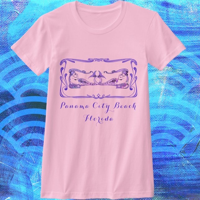 Camiseta Playa de Ciudad de Panamá Florida Bonito Mermaids  (Color choices available.)