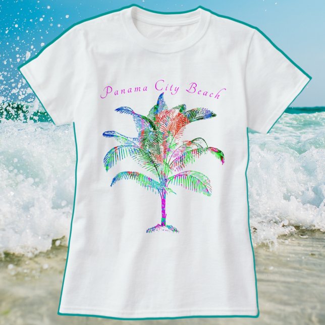Camiseta Playa de Ciudad de Panamá Florida Palm brillante c (Subido por el creador)