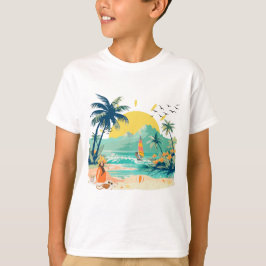 Camiseta Playa de descanso para verano