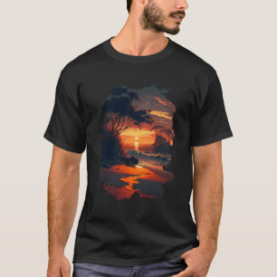 Camiseta Playa de ensueño tropical Relajación en el mar de 