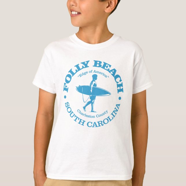 Camiseta Playa de Folly (surfista) (Anverso)