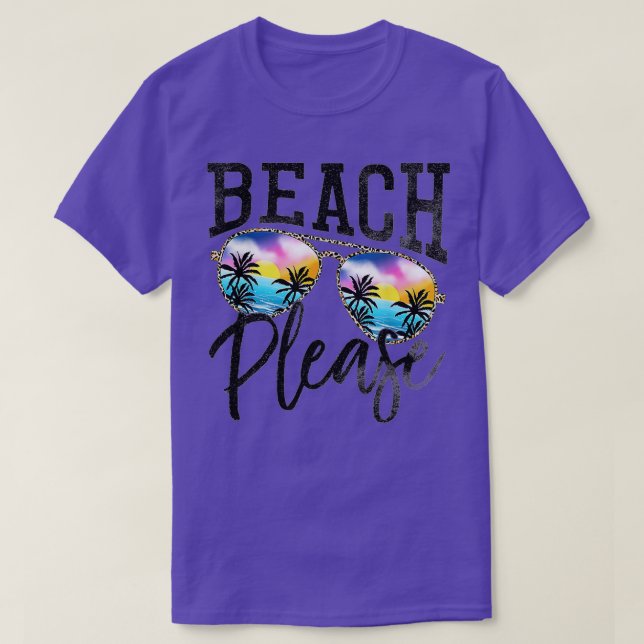 Camiseta Playa de gafas de sol Por Favor Hawaii Beach Hola  (Diseño del anverso)