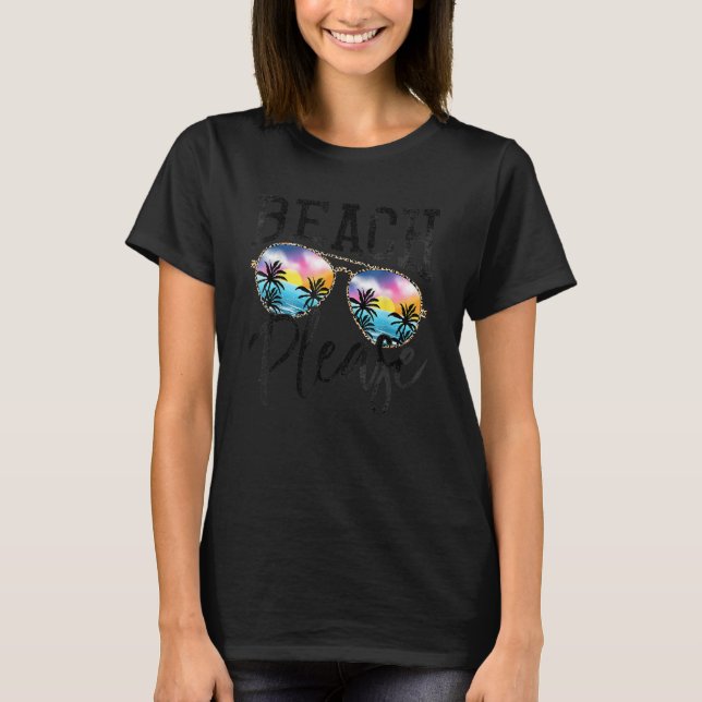 Camiseta Playa de gafas de sol Por Favor Hawaii Beach Hola  (Anverso)