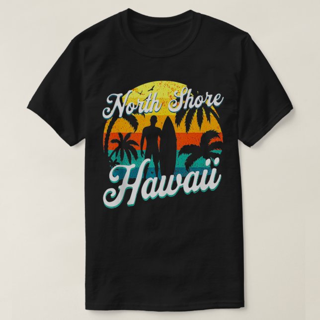 Camiseta Playa de Hawaii Norte Vacaciones Veraniegas Vi (Diseño del anverso)