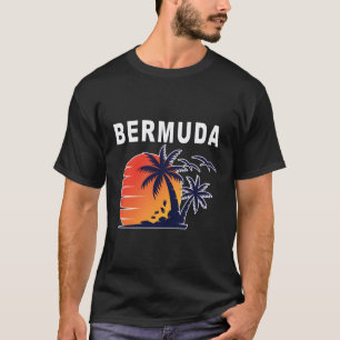 Camiseta Playa De Isla Tropical En Bermudas