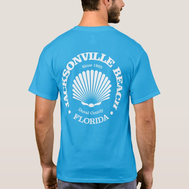 Camiseta Playa de Jacksonville (concha marina) (Reverso)