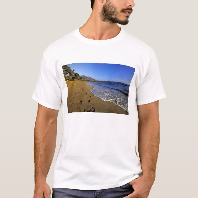 Camiseta Playa de Kaanapali, Maui, Hawaii, Estados Unidos (Anverso)