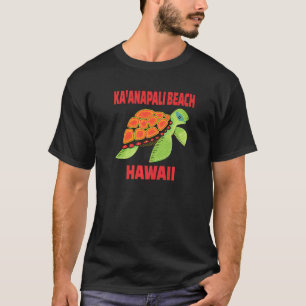 Camiseta Playa de Kaanapali - Tortuga marítima de Hawaii