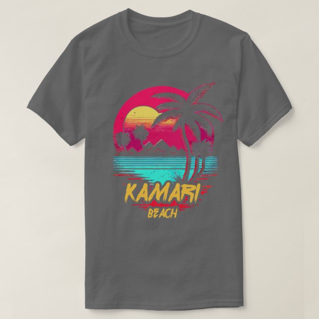 Camiseta Playa de Kamari (Diseño del anverso)