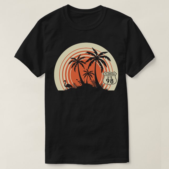 Camiseta Playa de la autopista Florida 98 (Diseño del anverso)