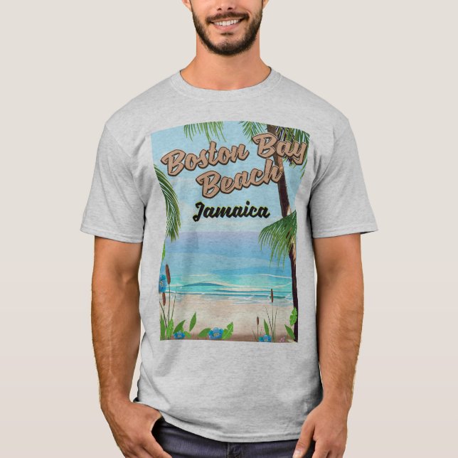 Camiseta Playa de la bahía de Boston, Jamaica (Anverso)