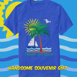 Camiseta Playa de la Ciudad de Panamá Florida Palm Sailboat