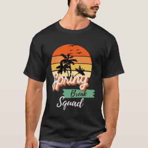 Camiseta Playa de la familia de palmeras retro Squad de pri