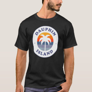 Camiseta Playa de la Isla Dauphin Alabama Al Gulf Coast Sou