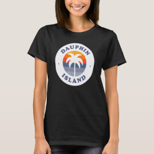 Camiseta Playa de la Isla Dauphin Alabama Al Gulf Coast Sou